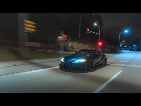 Toyota Supra MK5 Night Run in 4K
