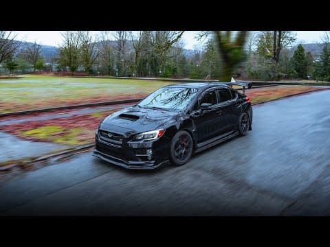 Subaru STI Rain Cruise in Vancouver in 4K